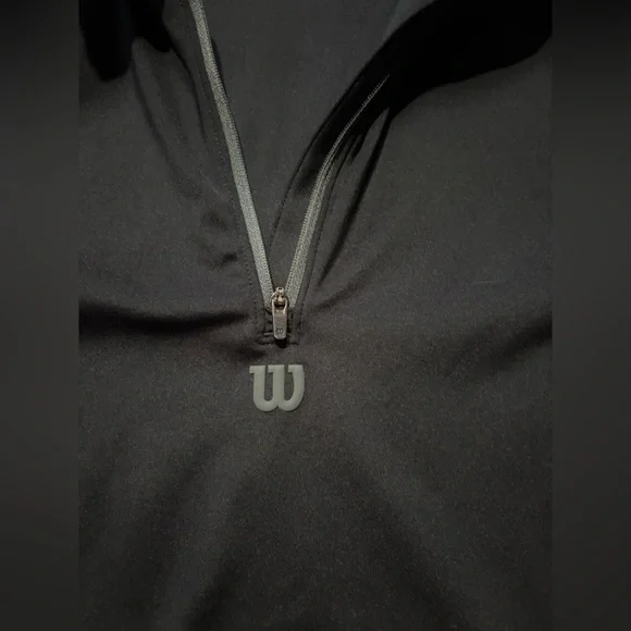 Wilson Men's Core Elevate Half Zip in Black - Picture 4 of 8